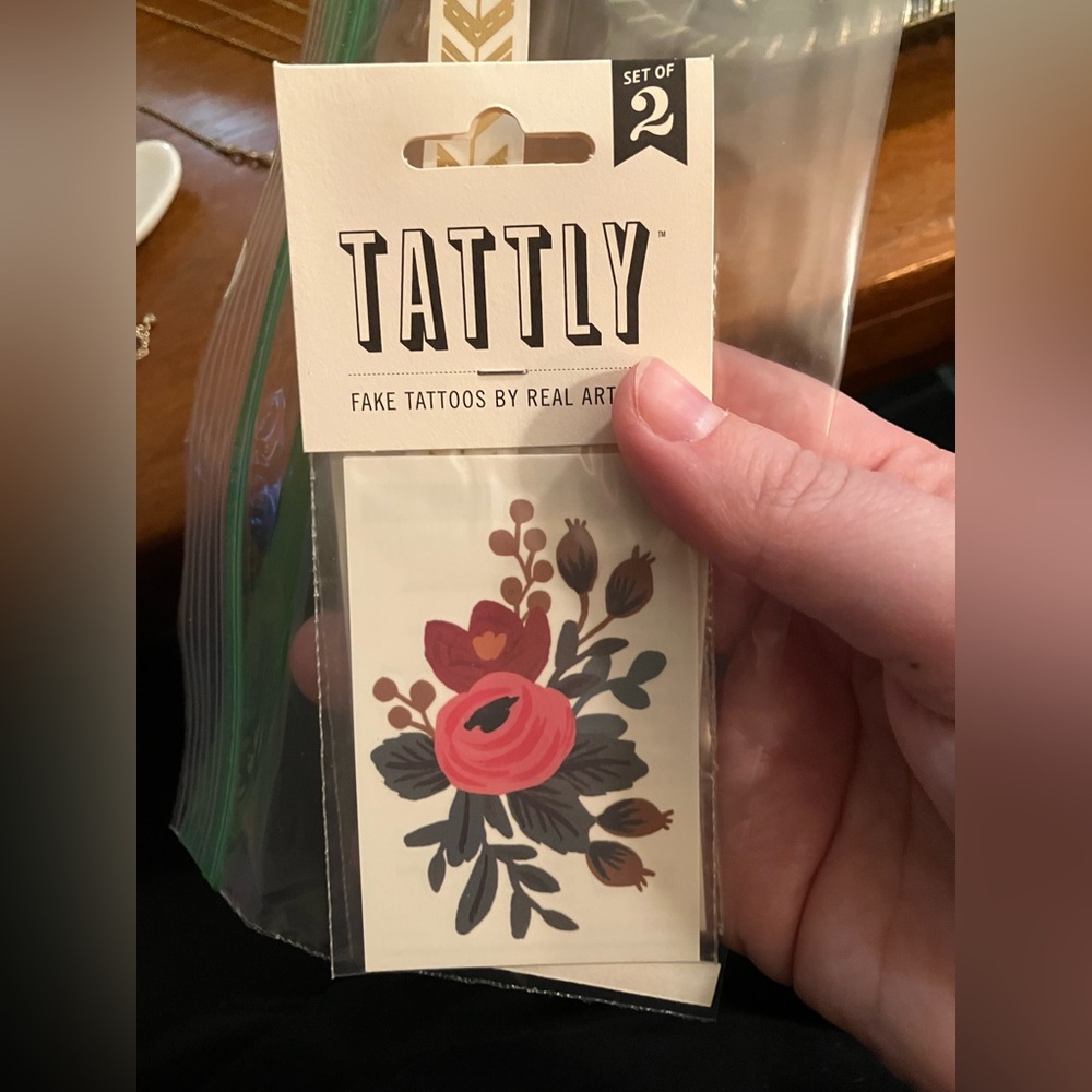 Set of assorted temporary tattoos